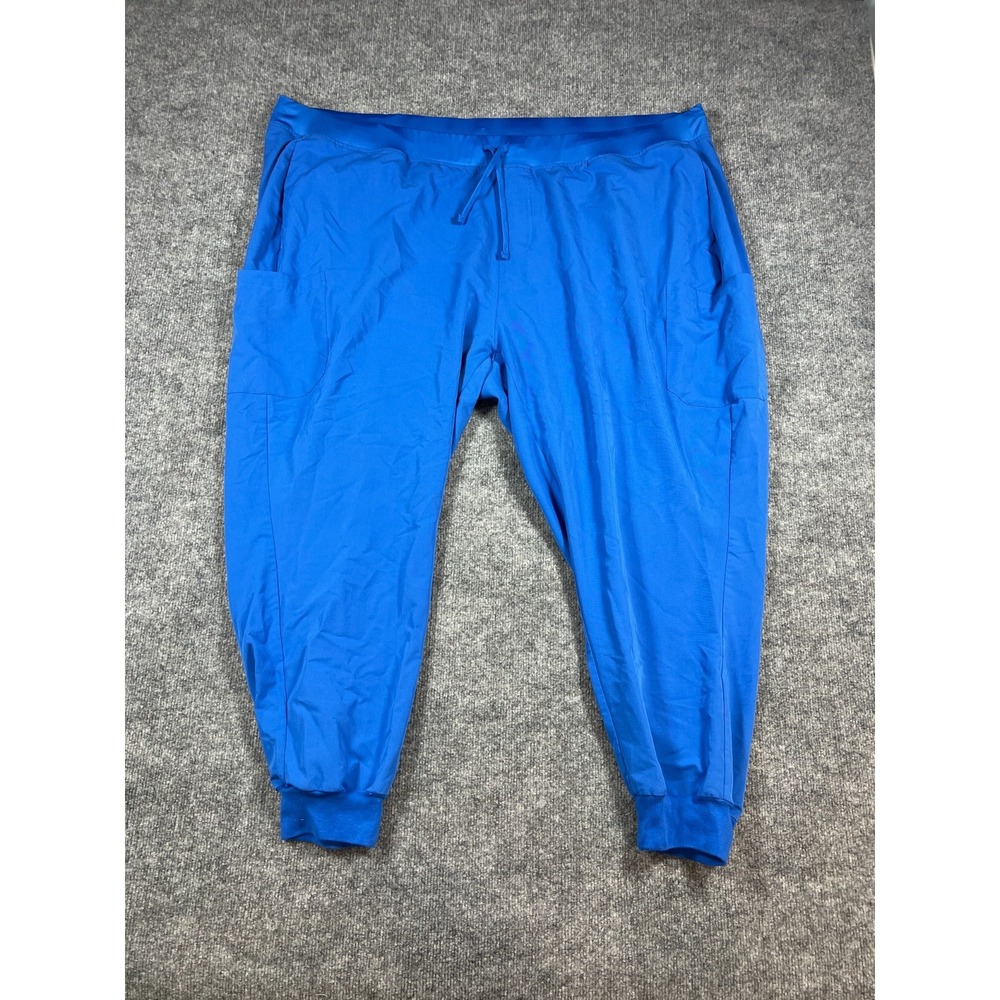 Mandala Scrub Joggers Pants Womens 5XL Blue Ultra Soft Equa Tek Spill Repellent